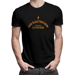 Un electrician face totul cu putere - tricou pentru bărbați cu imprimeu