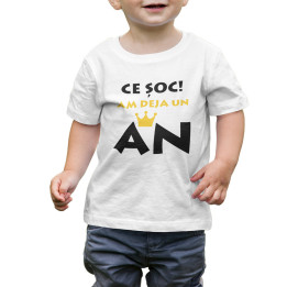 Ce șoc! Am deja un an -  Tricou pentru bebeluși