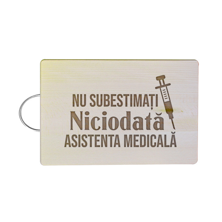 Nu subestimați niciodată asistenta medicală - Tocător cu gravură