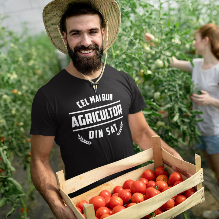 Cel mai bun agricultor din sat - T-shirt pentru bărbați cu imprimeu