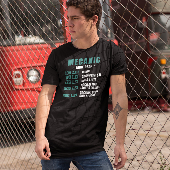 Mecanic - tarif orar - T-shirt pentru bărbați