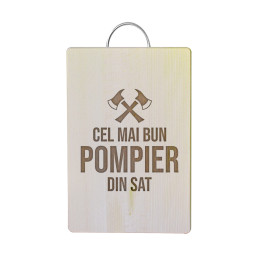 Cel mai bun pompier din sat - Tocător cu gravură