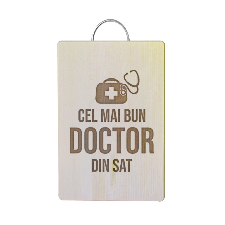 Cel mai bun doctor din sat - Tocător cu gravură