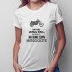 Toate femeile se nasc egale, dar numai cele mai bune devin motocicliste- T-shirt pentru femei cu imprimeu