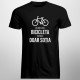 Mai mult decât bicicleta îmi iubesc doar soția - tricou pentru bărbați cu imprimeu