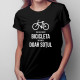 Mai mult decât bicicleta îmi iubesc doar soțul - tricou pentru femei cu imprimeu