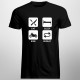 Eat sleep ride repeat - tricou pentru bărbați cu imprimeu