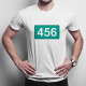 456 - T-shirt pentru bărbați cu imprimeu