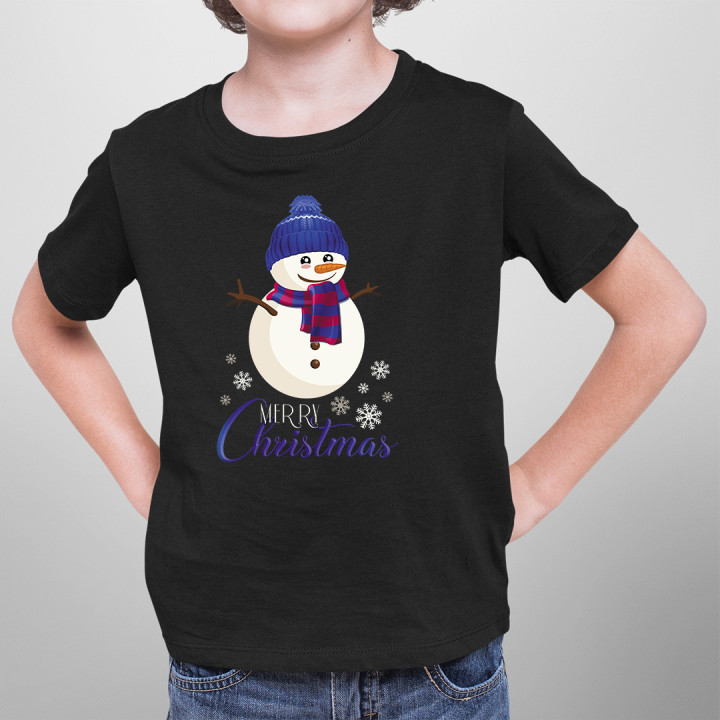 Merry Christmas - om de zăpadă - Tricou pentru copii