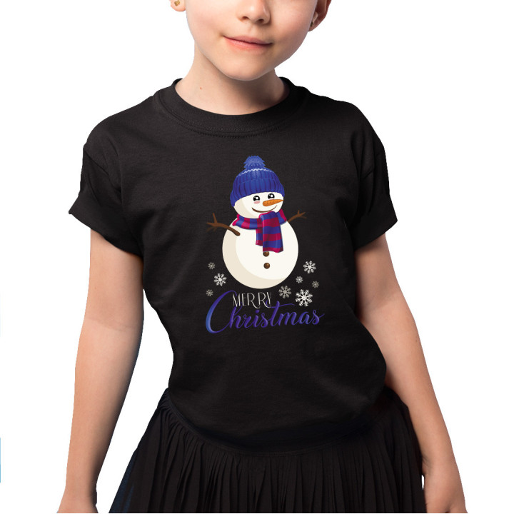Merry Christmas - om de zăpadă - Tricou pentru copii