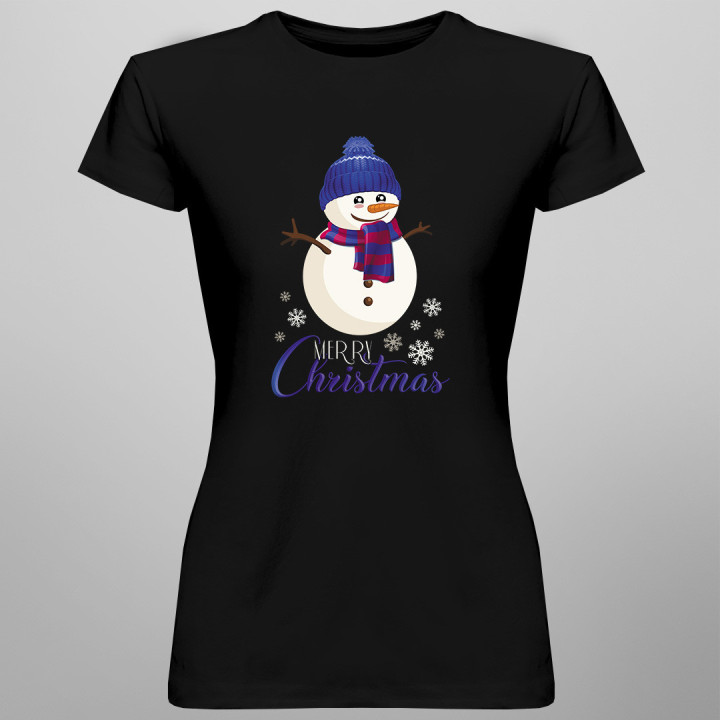 Merry Christmas - om de zăpadă - tricou pentru femei cu imprimeu