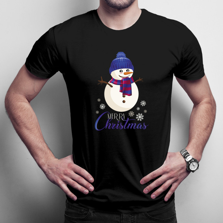 Merry Christmas - om de zăpadă- tricou pentru bărbați cu imprimeu