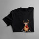 Merry Christmas - un ren - tricou pentru femei cu imprimeu