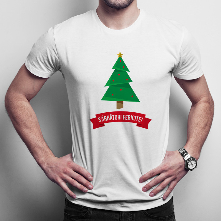 Sărbători fericite - T-shirt pentru bărbați cu imprimeu
