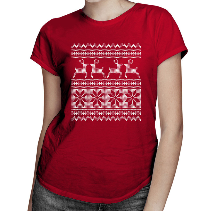 Cămașă de Crăciun - tricou pentru femei cu imprimeu