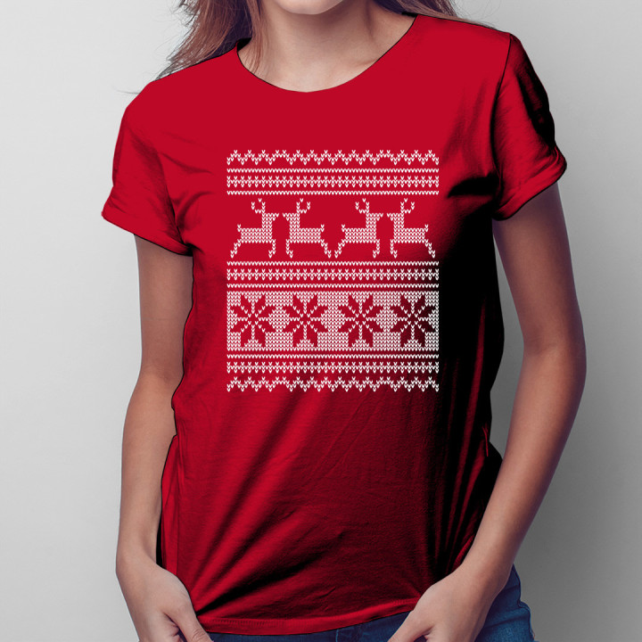 Cămașă de Crăciun - tricou pentru femei cu imprimeu