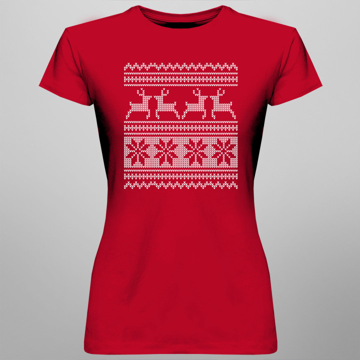 Cămașă de Crăciun - tricou pentru femei cu imprimeu