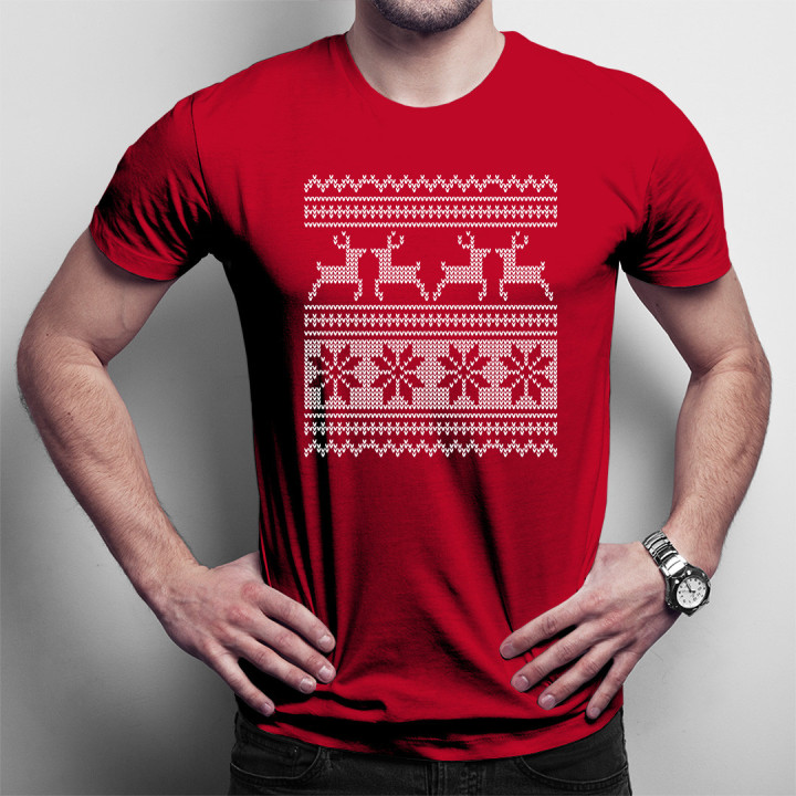 Cămașă de Crăciun- tricou pentru bărbați cu imprimeu