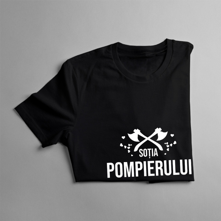 Soția pompierului  - tricou pentru femei cu imprimeu