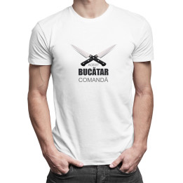 Acest bucătar comandă  - T-shirt pentru bărbați cu imprimeu