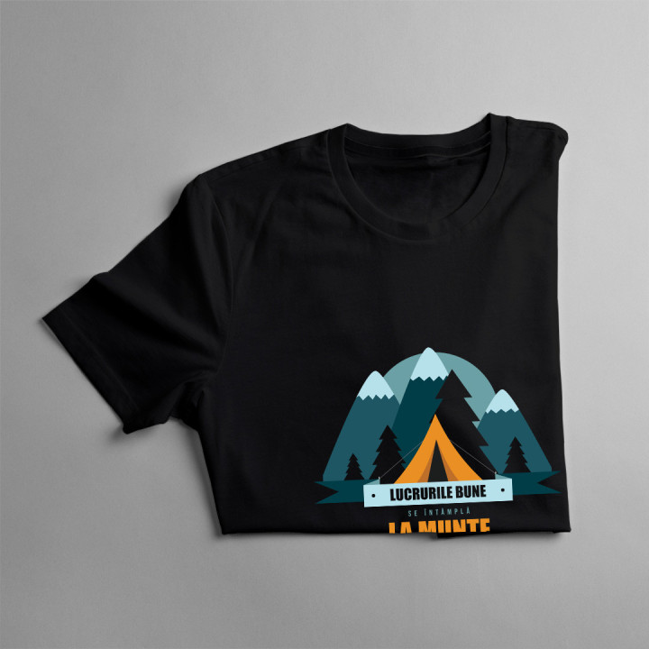 Lucrurile bune se întâmplă la munte - tricou pentru femei cu imprimeu