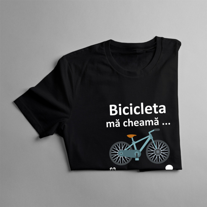 Bicicleta mă cheamă - trebuie să plec  -  tricou pentru bărbați cu imprimeu