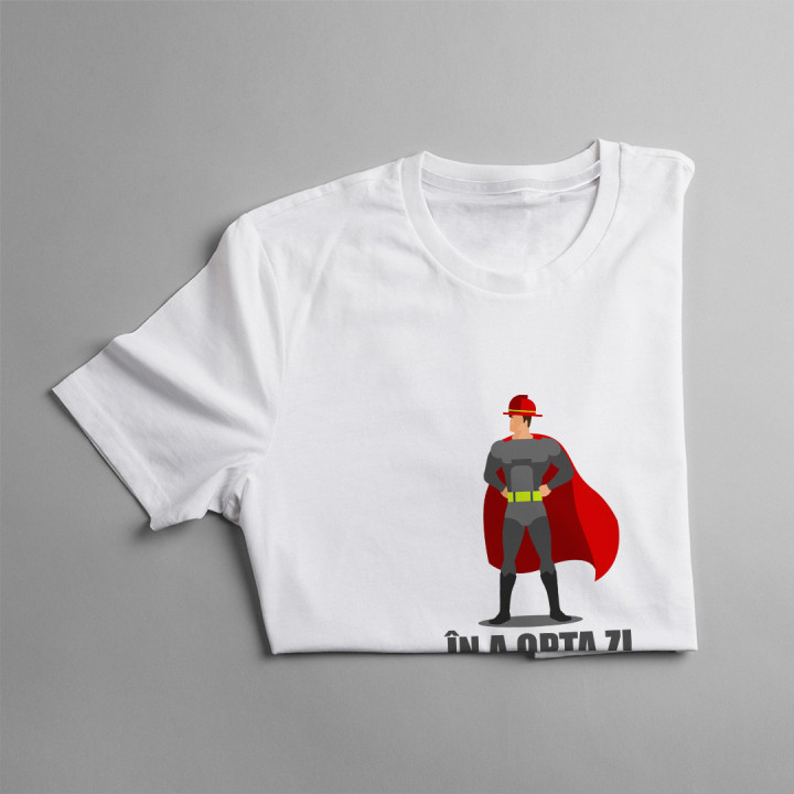 În a opta zi a fost făcut pompierul - T-shirt pentru femei cu imprimeu