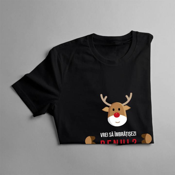 Vrei să îmbrățișezi renul? - tricou pentru femei cu imprimeu