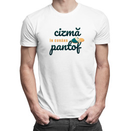 Cizmă, în curând pantof - T-shirt pentru bărbați cu imprimeu
