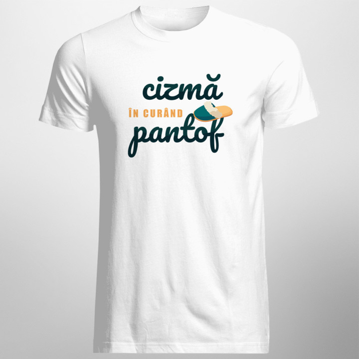 Cizmă, în curând pantof - T-shirt pentru bărbați cu imprimeu