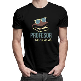 Profesor cu clasă -  tricou pentru bărbați cu imprimeu