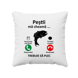 Peștii mă cheamă, trebuie să plec - pernă