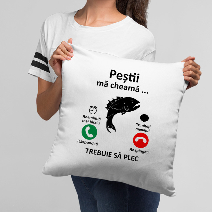 Peștii mă cheamă, trebuie să plec - pernă