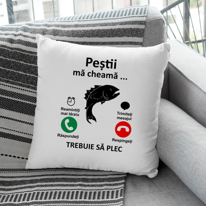 Peștii mă cheamă, trebuie să plec - pernă