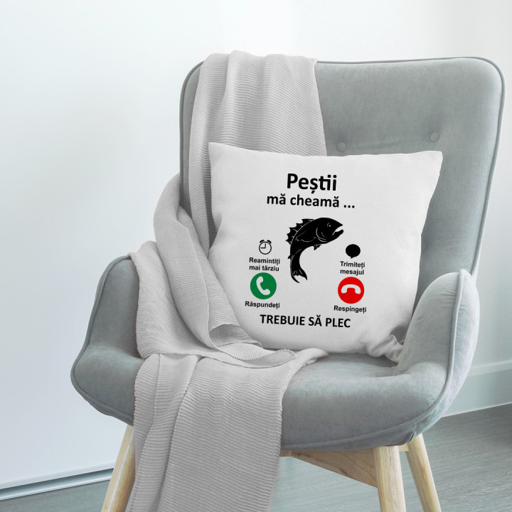 Peștii mă cheamă, trebuie să plec - pernă