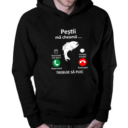 Peștii mă cheamă, trebuie să plec - Hanorac pentru bărbați (cu glugă)