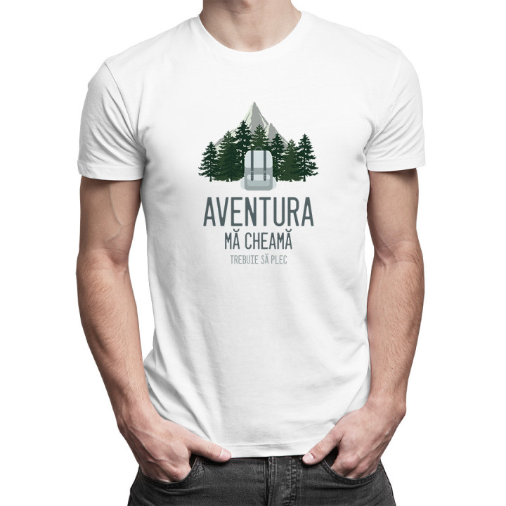 Aventura mă cheamă, trebuie să plec - T-shirt pentru bărbați cu imprimeu