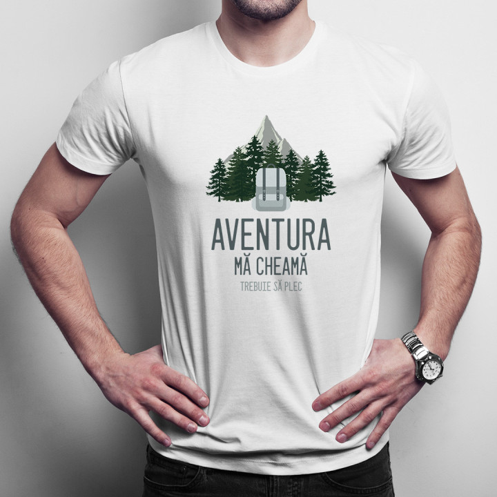 Aventura mă cheamă, trebuie să plec - T-shirt pentru bărbați cu imprimeu