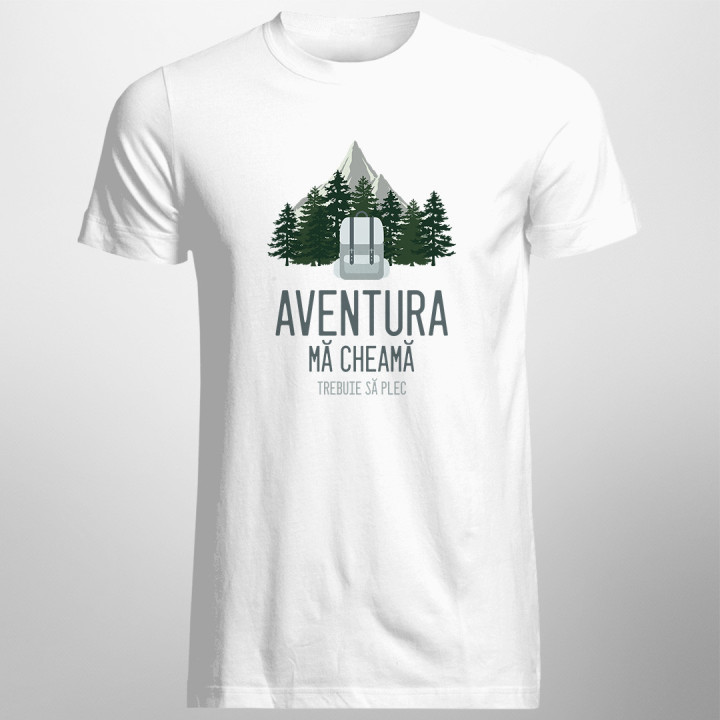 Aventura mă cheamă, trebuie să plec - T-shirt pentru bărbați cu imprimeu
