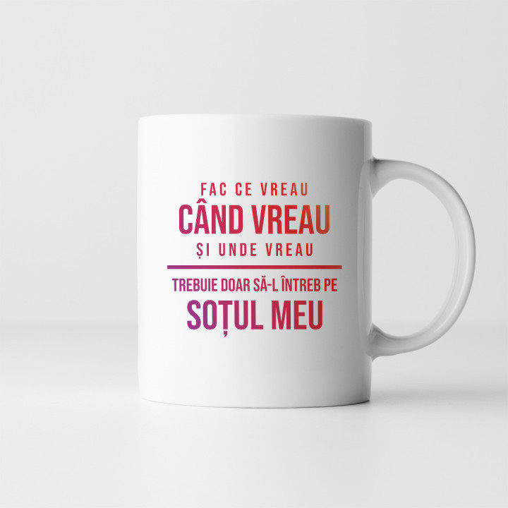 Bicicleta mă cheamă trebuie să merg - cană