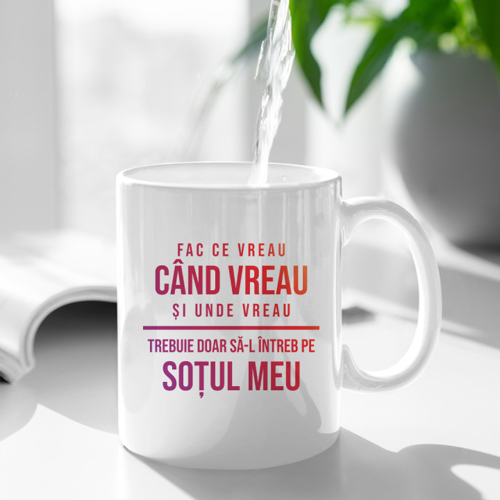 Bicicleta mă cheamă trebuie să merg - cană