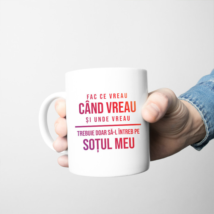 Bicicleta mă cheamă trebuie să merg - cană