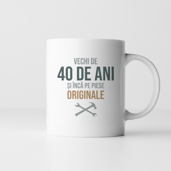 Vechi de 60 de ani și încă pe piese originale - cană