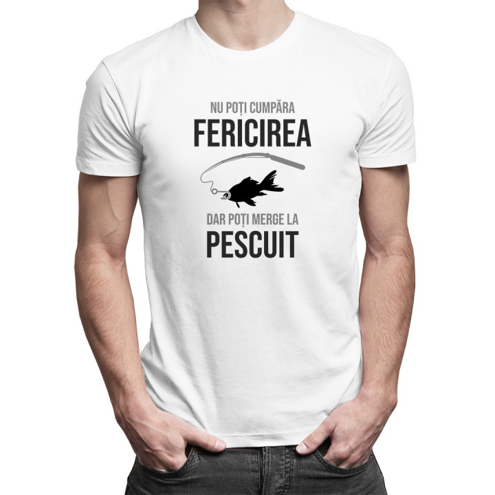 Nu poți cumpăra fericirea, dar poți merge la pescuit - T-shirt pentru bărbați cu imprimeu