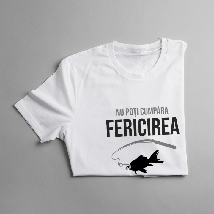 Nu poți cumpăra fericirea, dar poți merge la pescuit - T-shirt pentru bărbați cu imprimeu