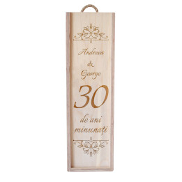 30 de ani minunați - O cutie cu gravură - produs personalizat