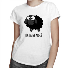 Oaia neagră   - tricou pentru femei cu imprimeu
