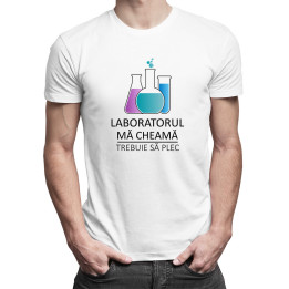 Laboratorul mă cheamă, trebuie să plec - T-shirt pentru bărbați cu imprimeu