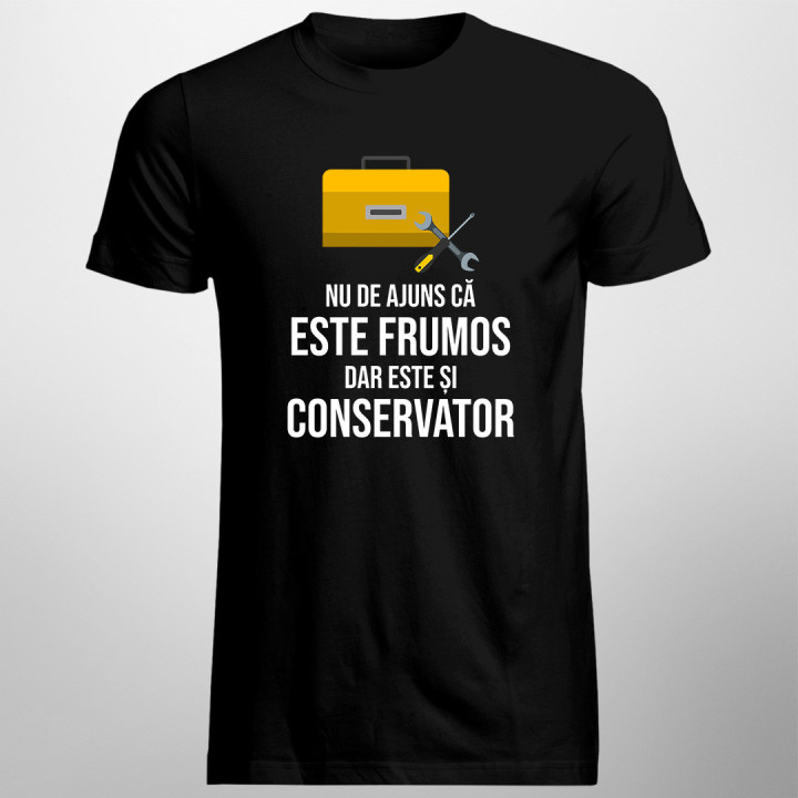 Nu de ajuns că este frumos, dar este și conservator -  tricou pentru bărbați cu imprimeu