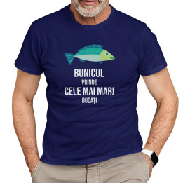 Bunicul prinde cele mai mari bucăți-  tricou pentru bărbați cu imprimeu
